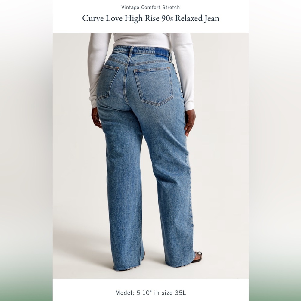 Abercrombie Curve Love High Rise 90s Relaxed Jean